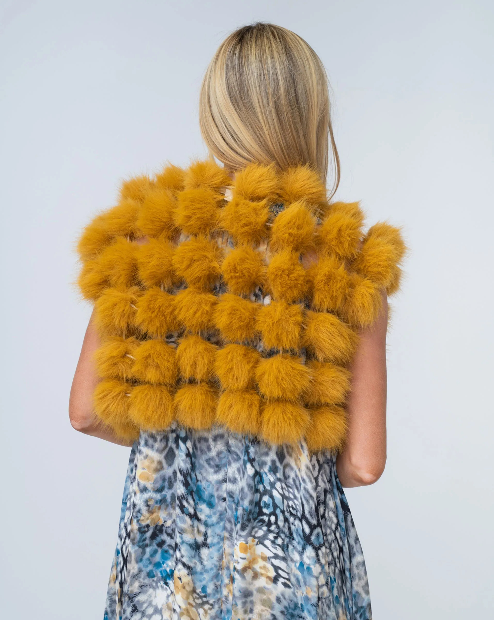 FINAL SALE - Lightweight Faux Fur Vest sold by Adrienne Landau product image thumbnail 3