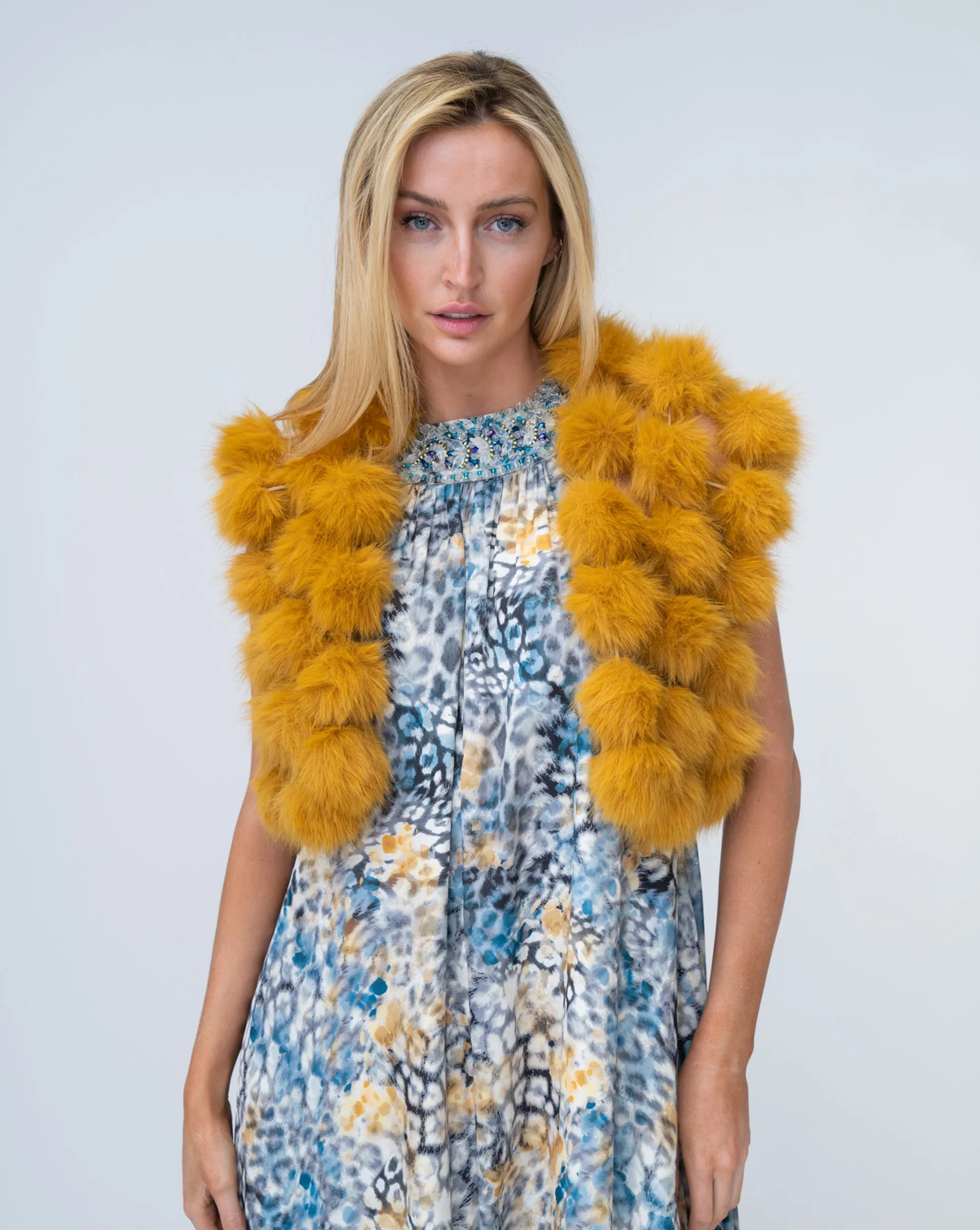 FINAL SALE - Lightweight Faux Fur Vest sold by Adrienne Landau