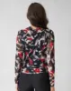 FINAL SALE - Brushstroke Printed Mesh Turtleneck sold by Adrienne Landau