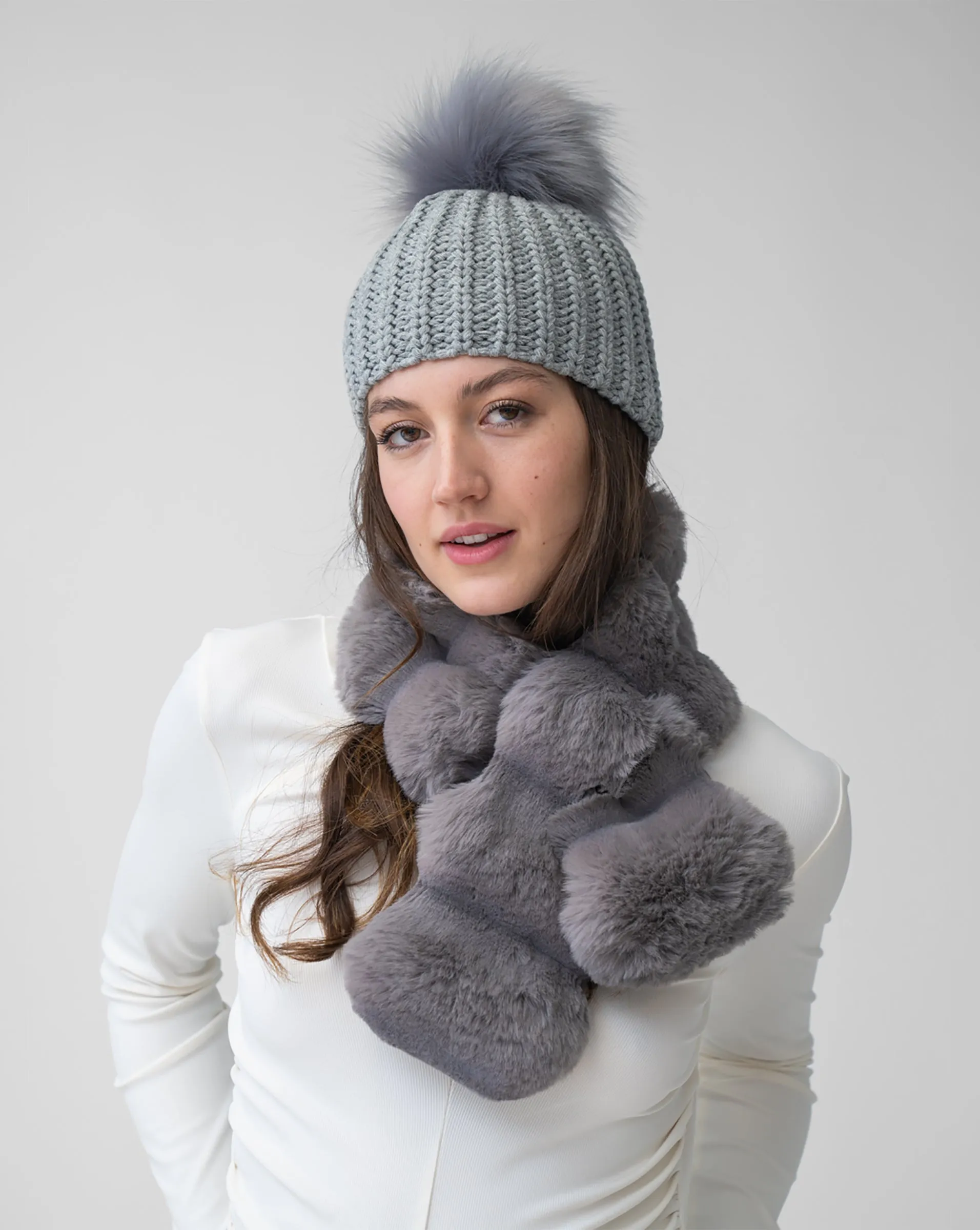 FINAL SALE - Small Pull Through Scarf sold by Adrienne Landau product image thumbnail 2