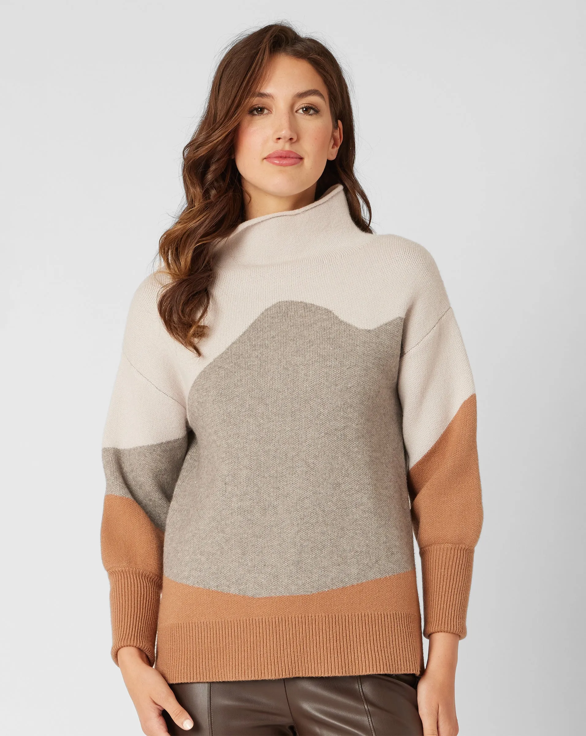 FINAL SALE - Funnel Neck Sweater sold by Adrienne Landau
