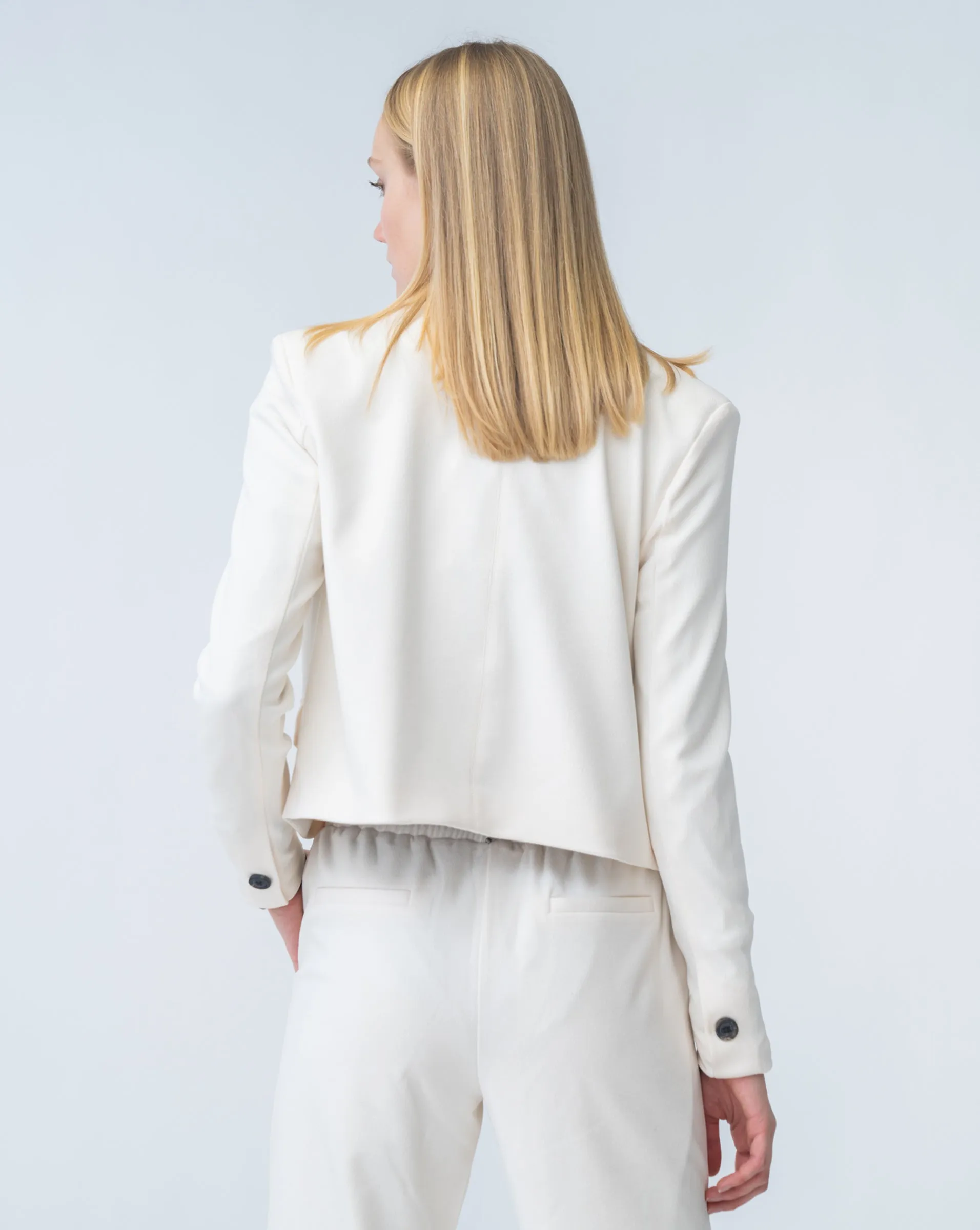 FINAL SALE - Essential Knit Cropped Blazer sold by Adrienne Landau product image thumbnail 4