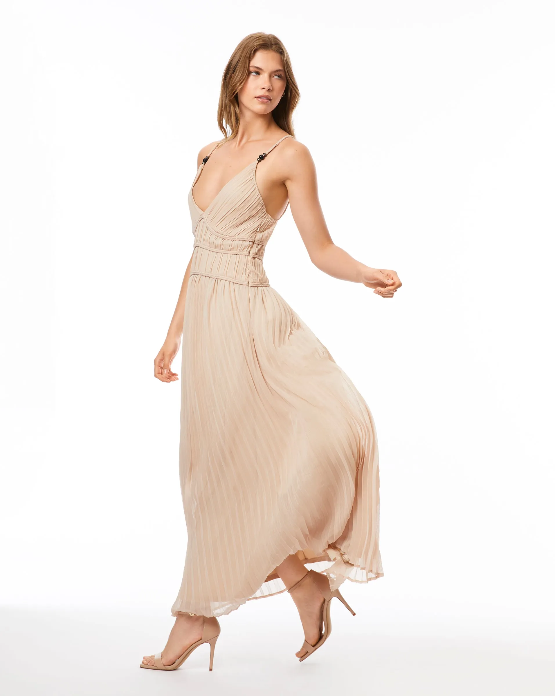 FINAL SALE - Pleated Midi Dress sold by Adrienne Landau product image thumbnail 2