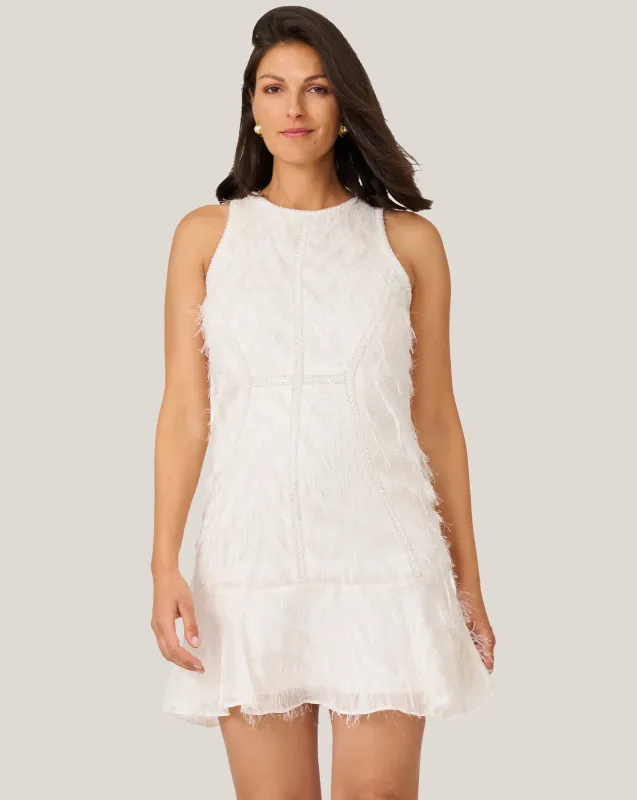 Fringe and Beaded Mini Dress sold by Adrienne Landau