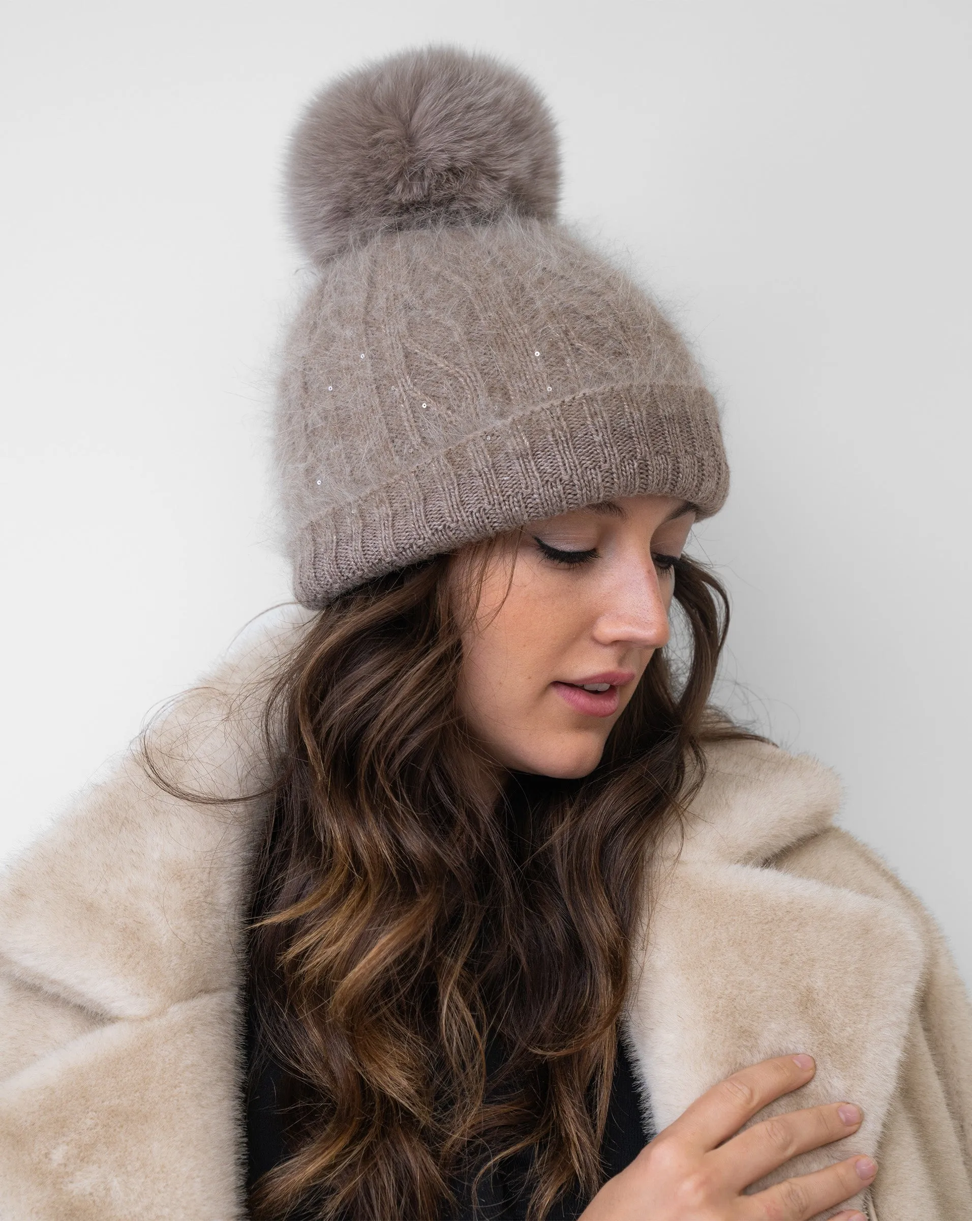 Metallic Thread & Sequin Hat sold by Adrienne Landau product image thumbnail 2