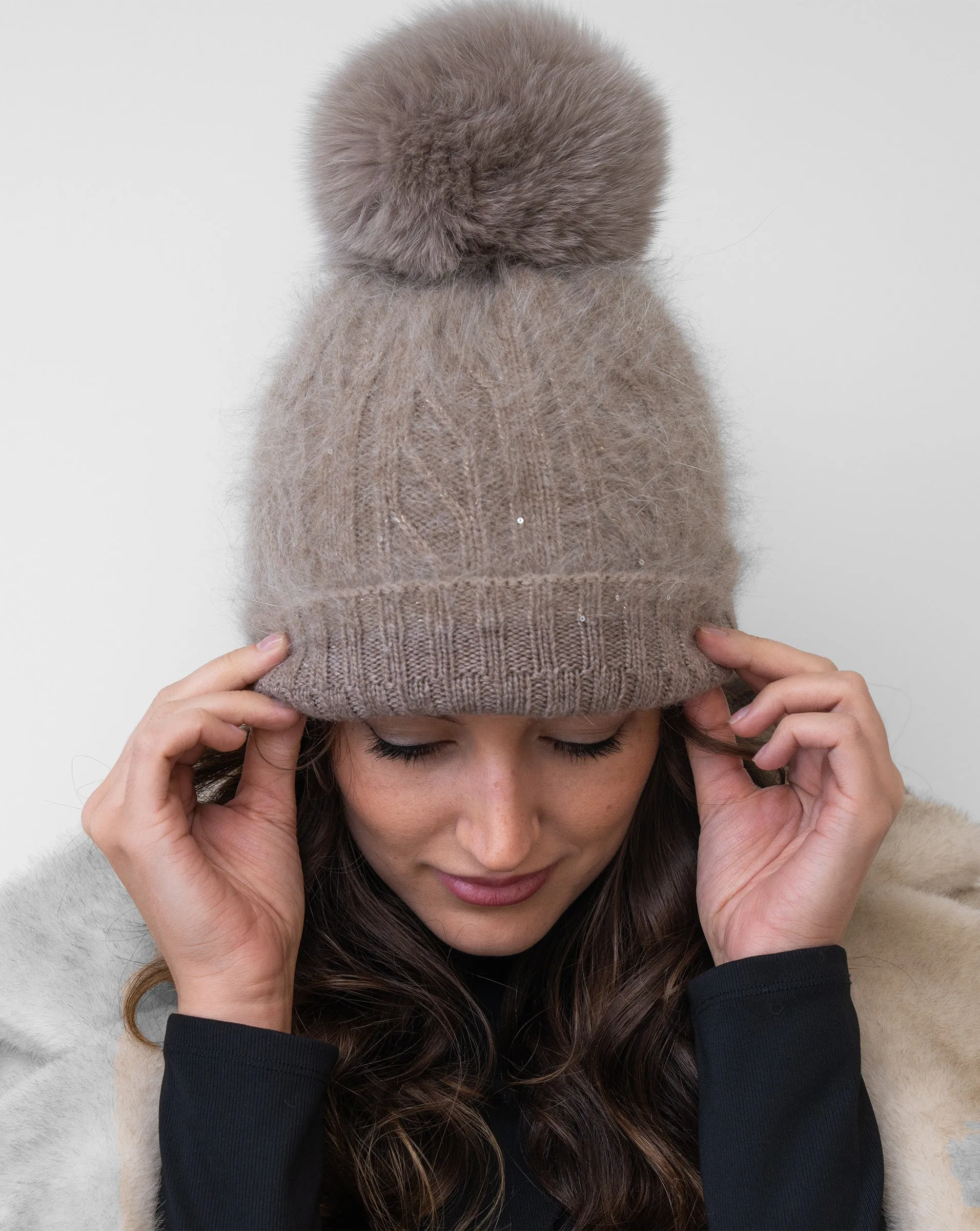 Metallic Thread & Sequin Hat sold by Adrienne Landau