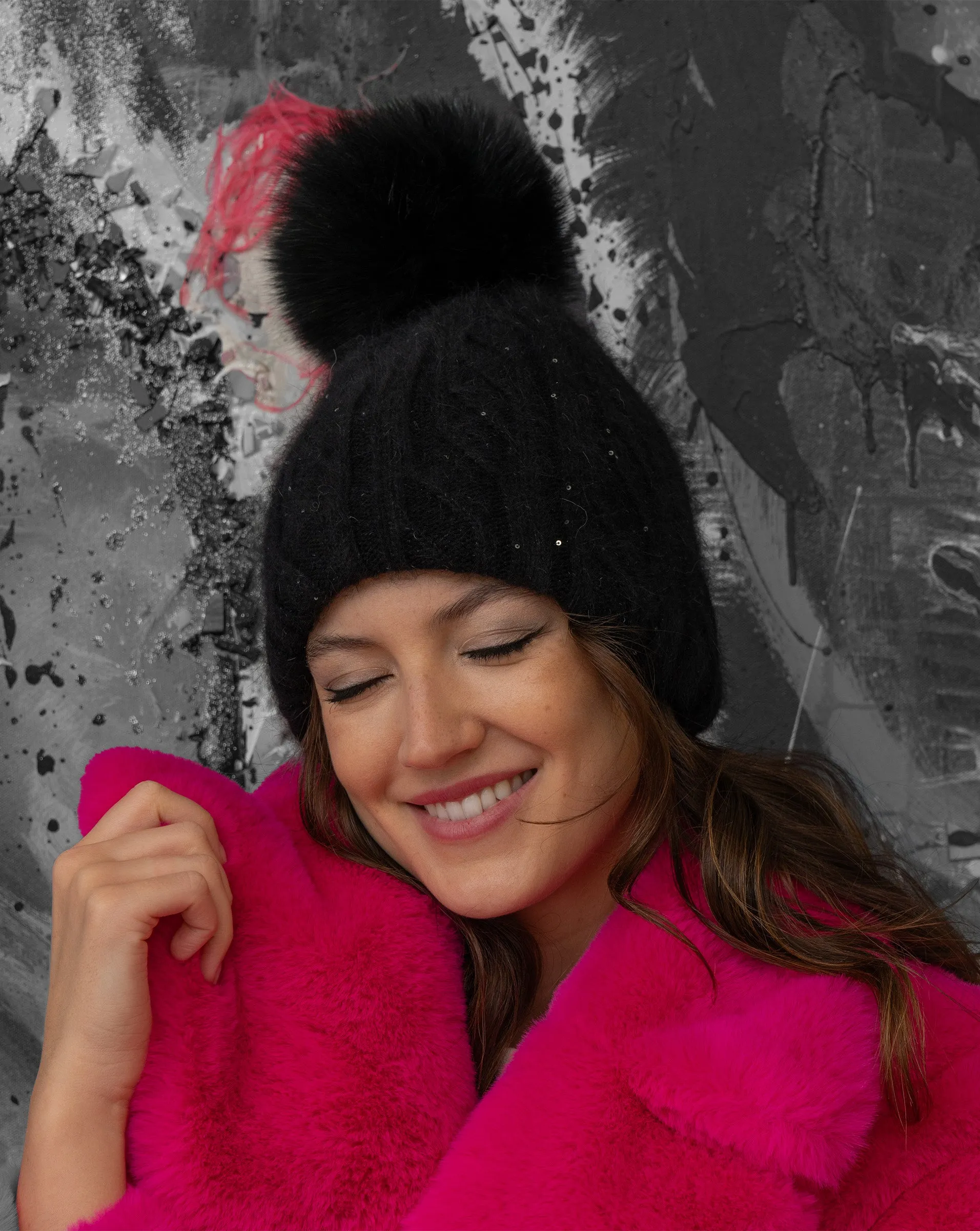 Metallic Thread & Sequin Hat sold by Adrienne Landau product image thumbnail 4