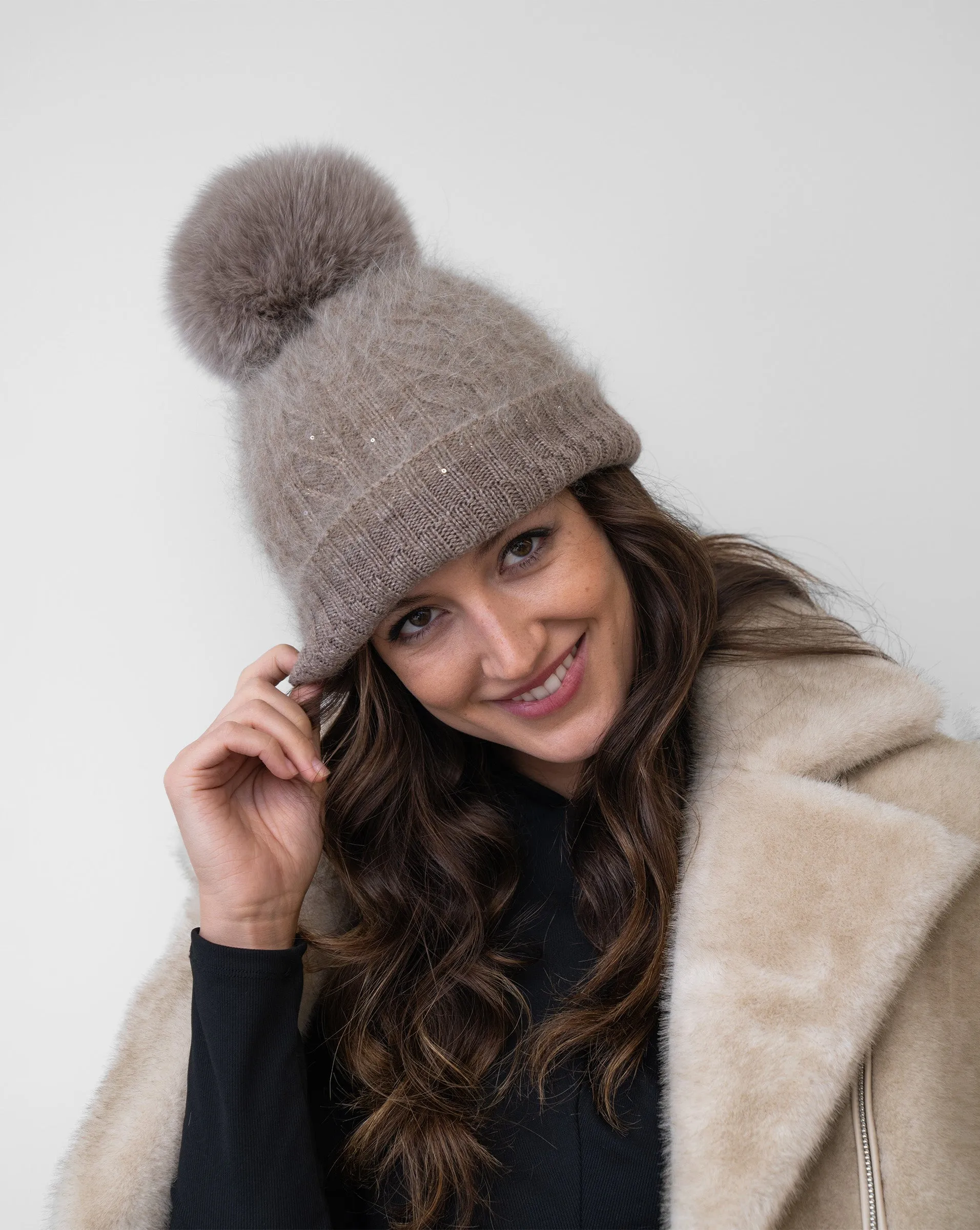 Metallic Thread & Sequin Hat sold by Adrienne Landau product image thumbnail 3