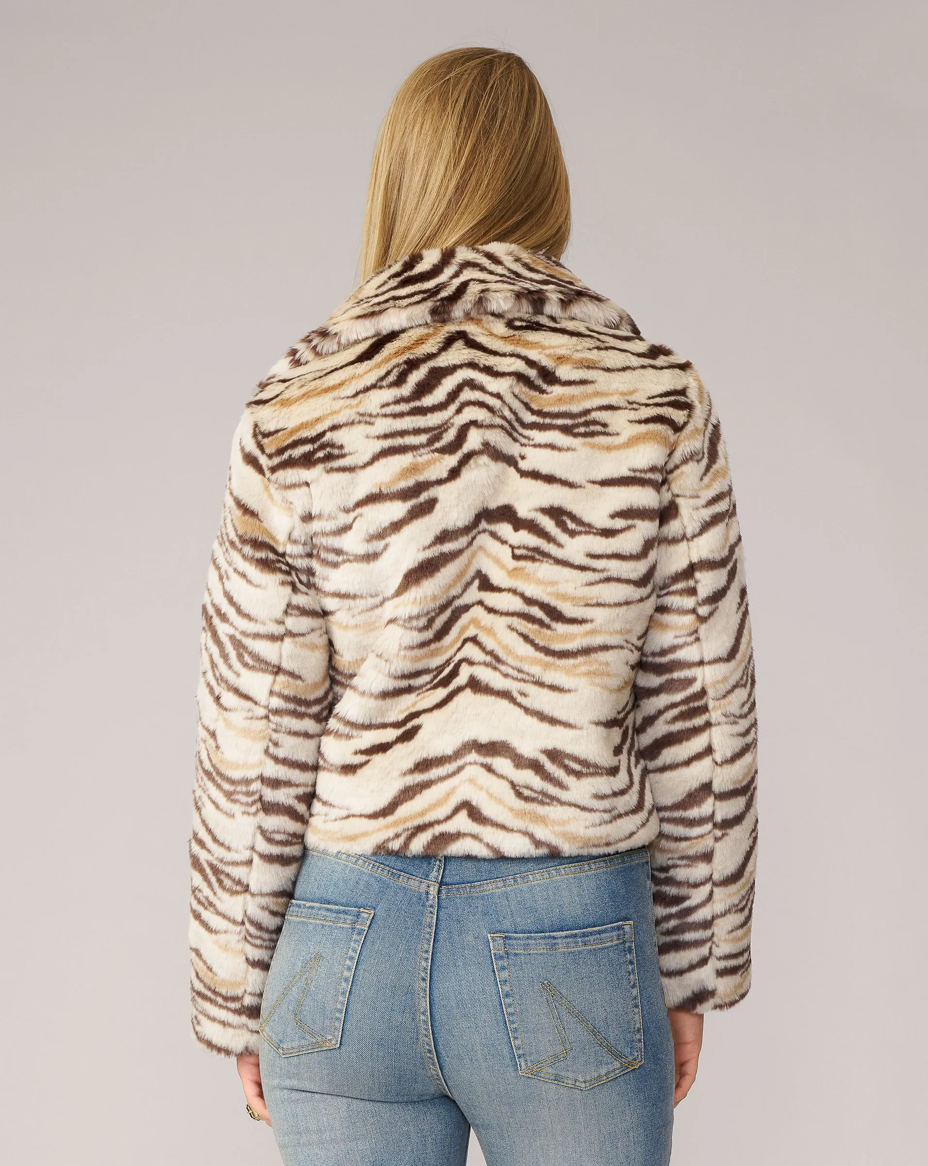 Moto Mink Faux Fur Jacket sold by Adrienne Landau product image thumbnail 3