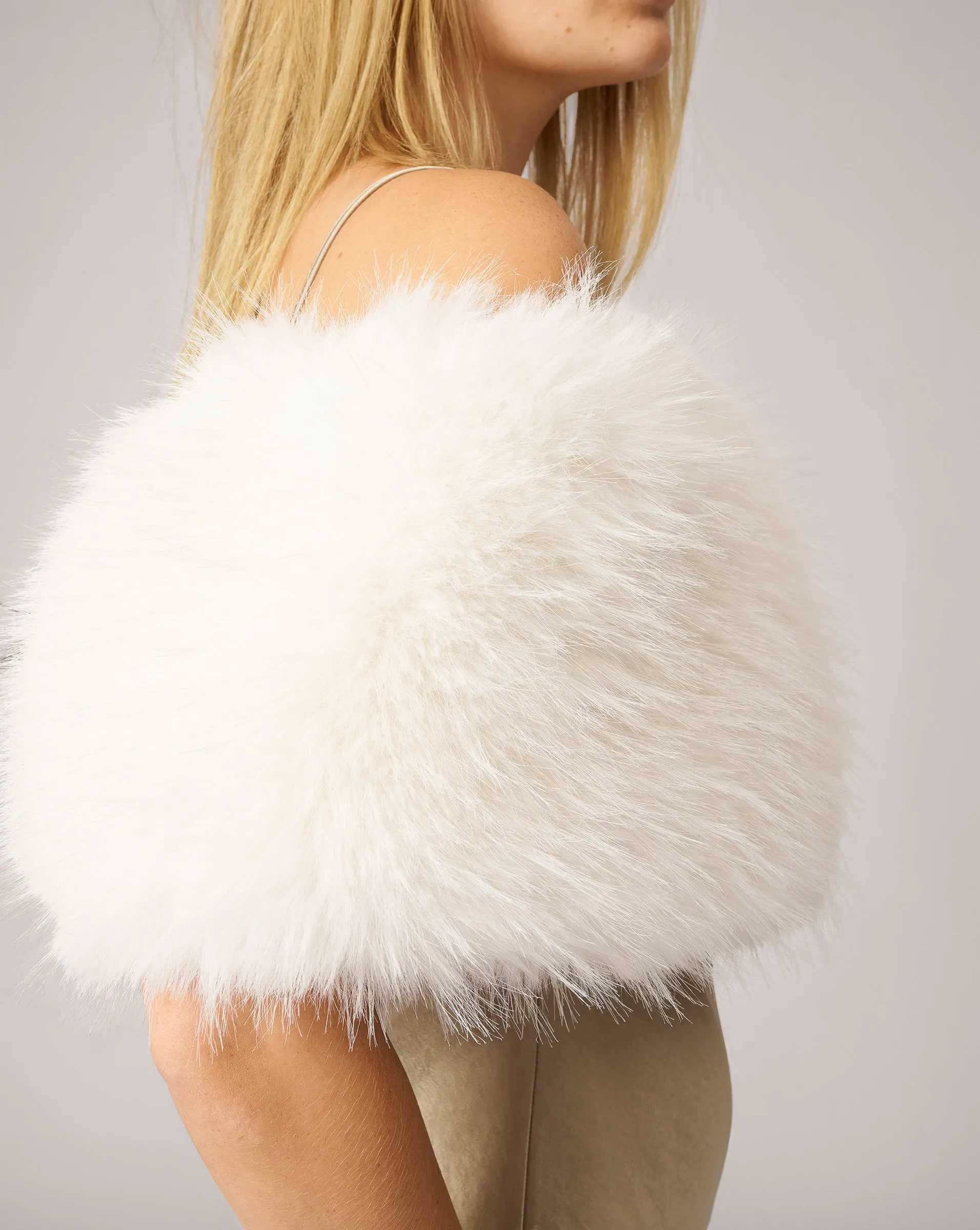 Fox Faux Fur Shrug sold by Adrienne Landau product image thumbnail 4