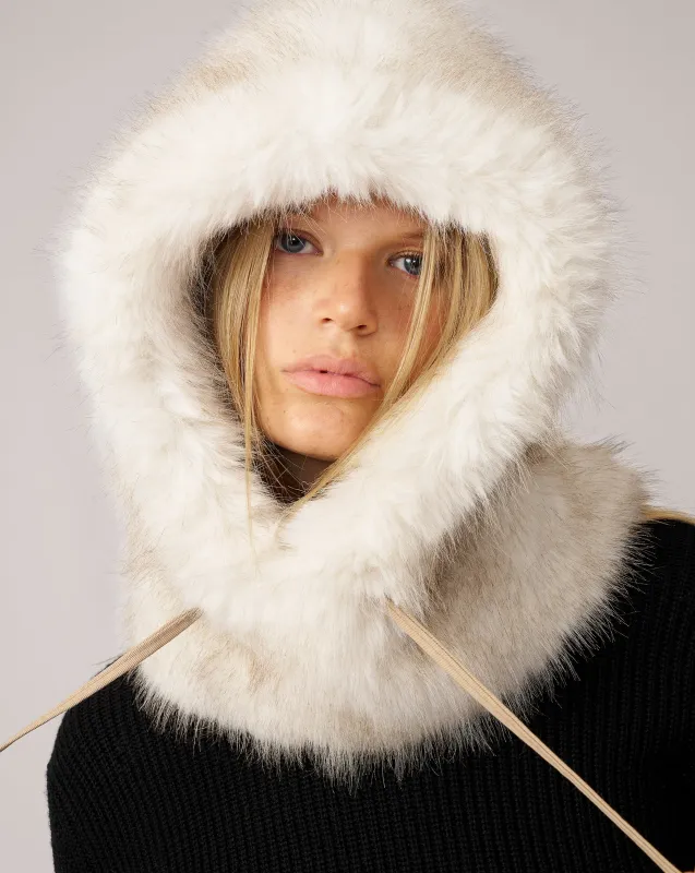 Julia Faux Fur Balaclava Hat sold by Adrienne Landau