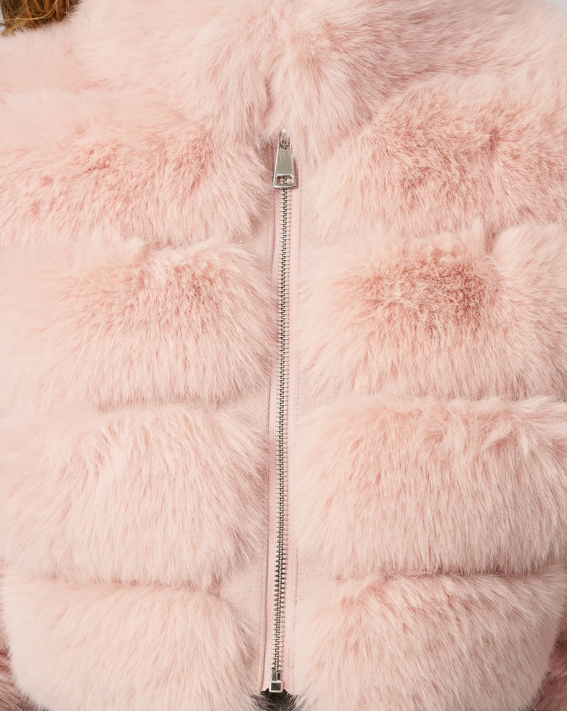 High Collar Fox Faux Fur Jacket sold by Adrienne Landau product image thumbnail 4