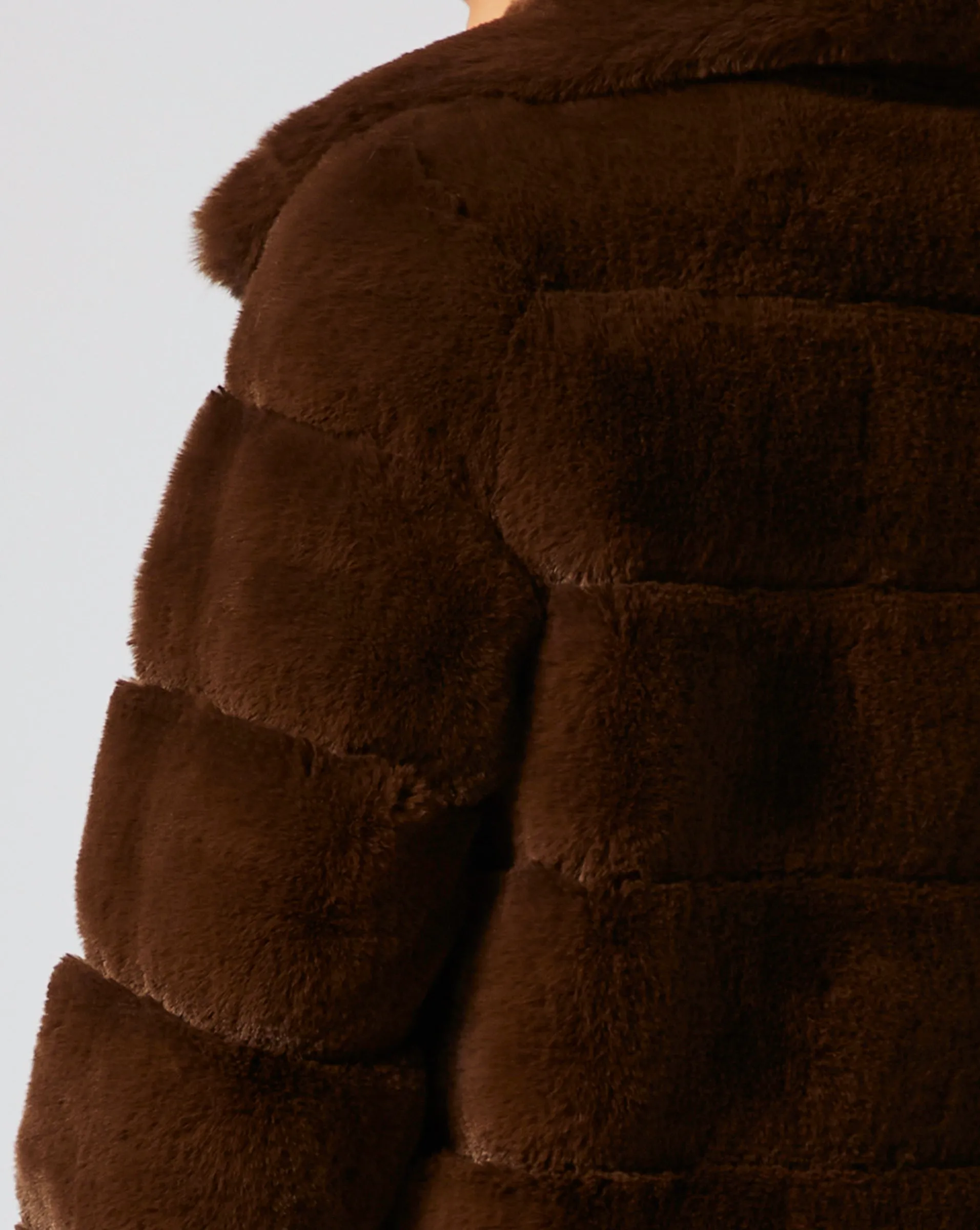 Channel Quilted Mink Faux Fur Coat sold by Adrienne Landau product image thumbnail 5