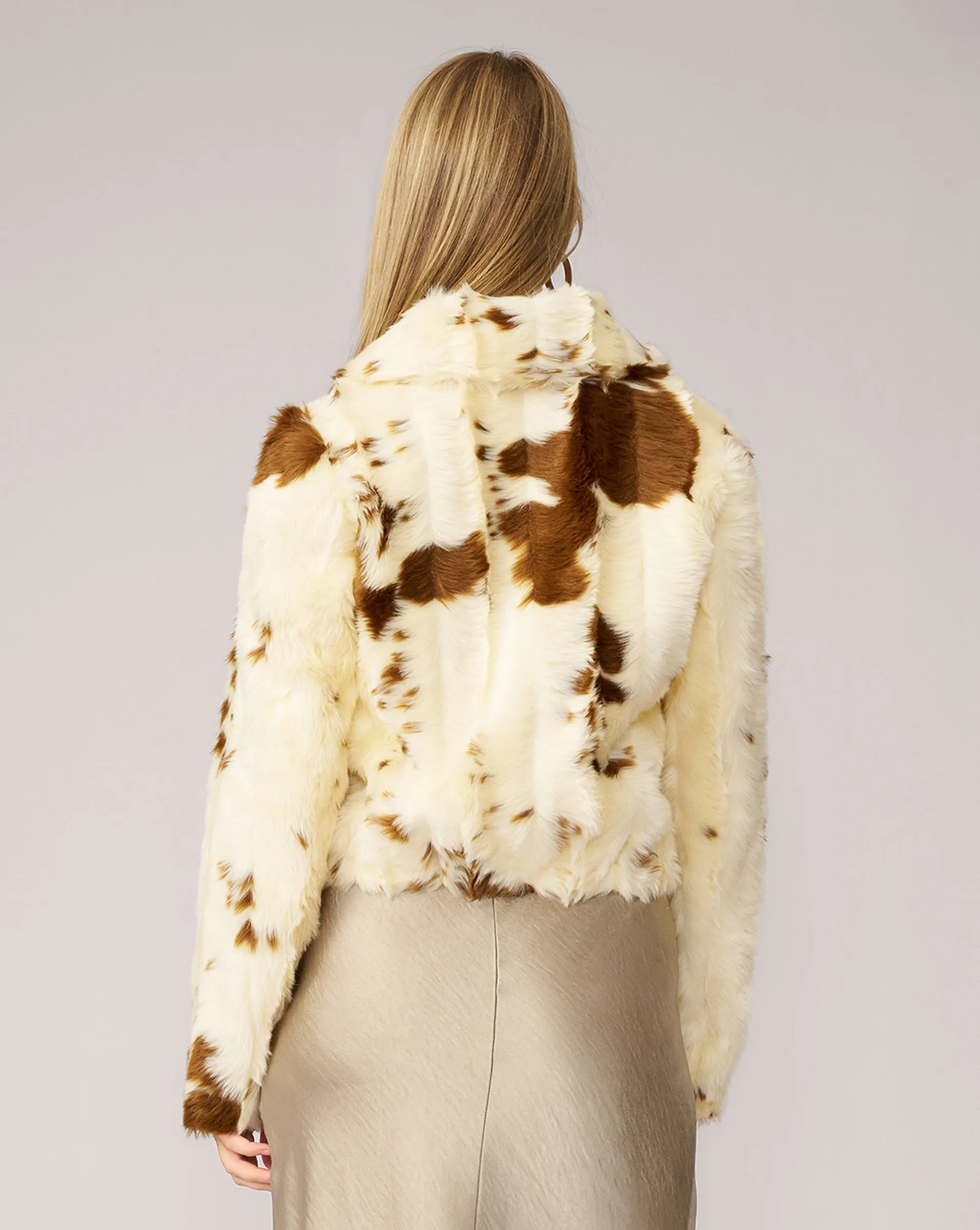Emory Cozy Cow Faux Mink Jacket sold by Adrienne Landau product image thumbnail 4