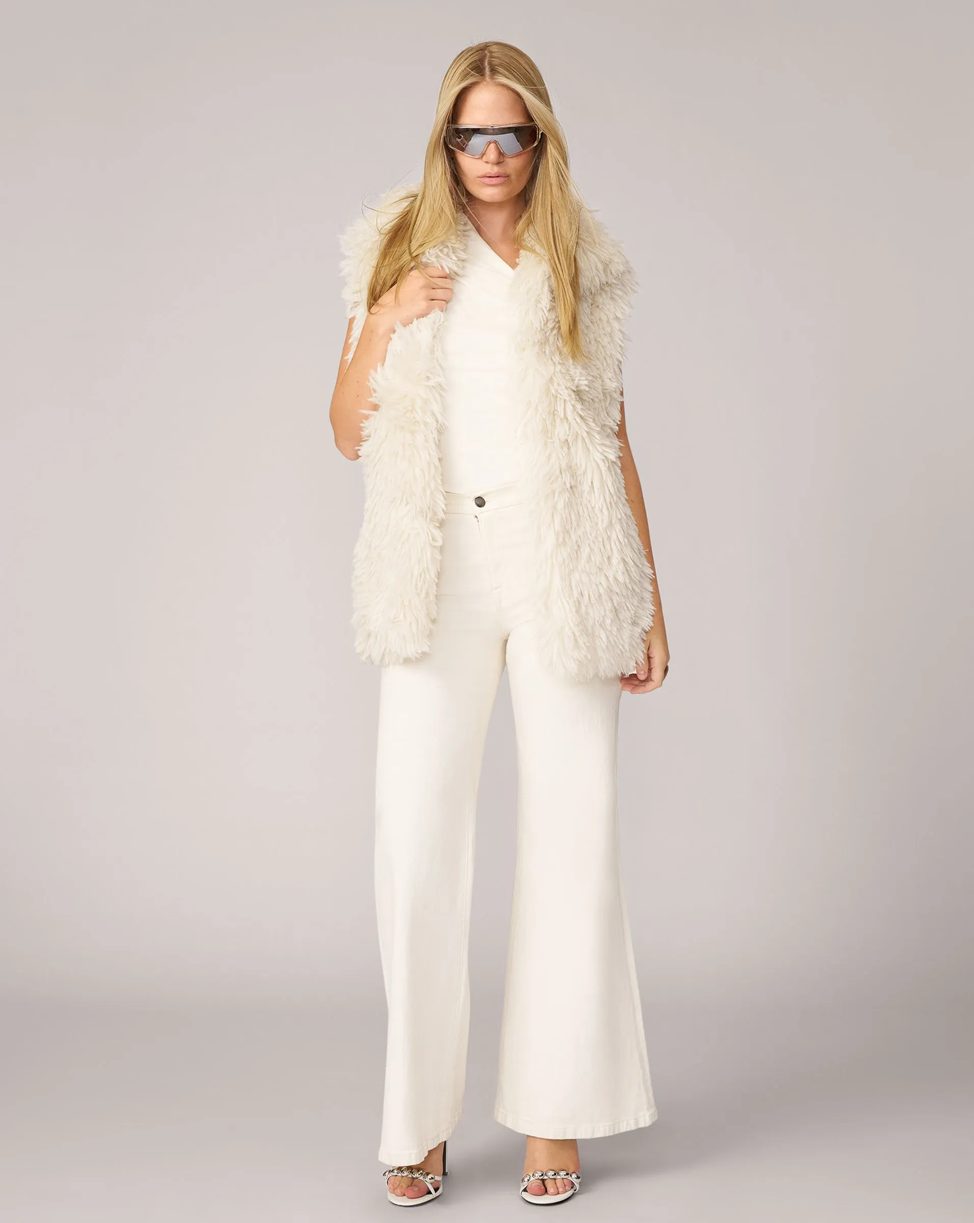 Imogen Shaggy Faux Fur Vest sold by Adrienne Landau product image thumbnail 2