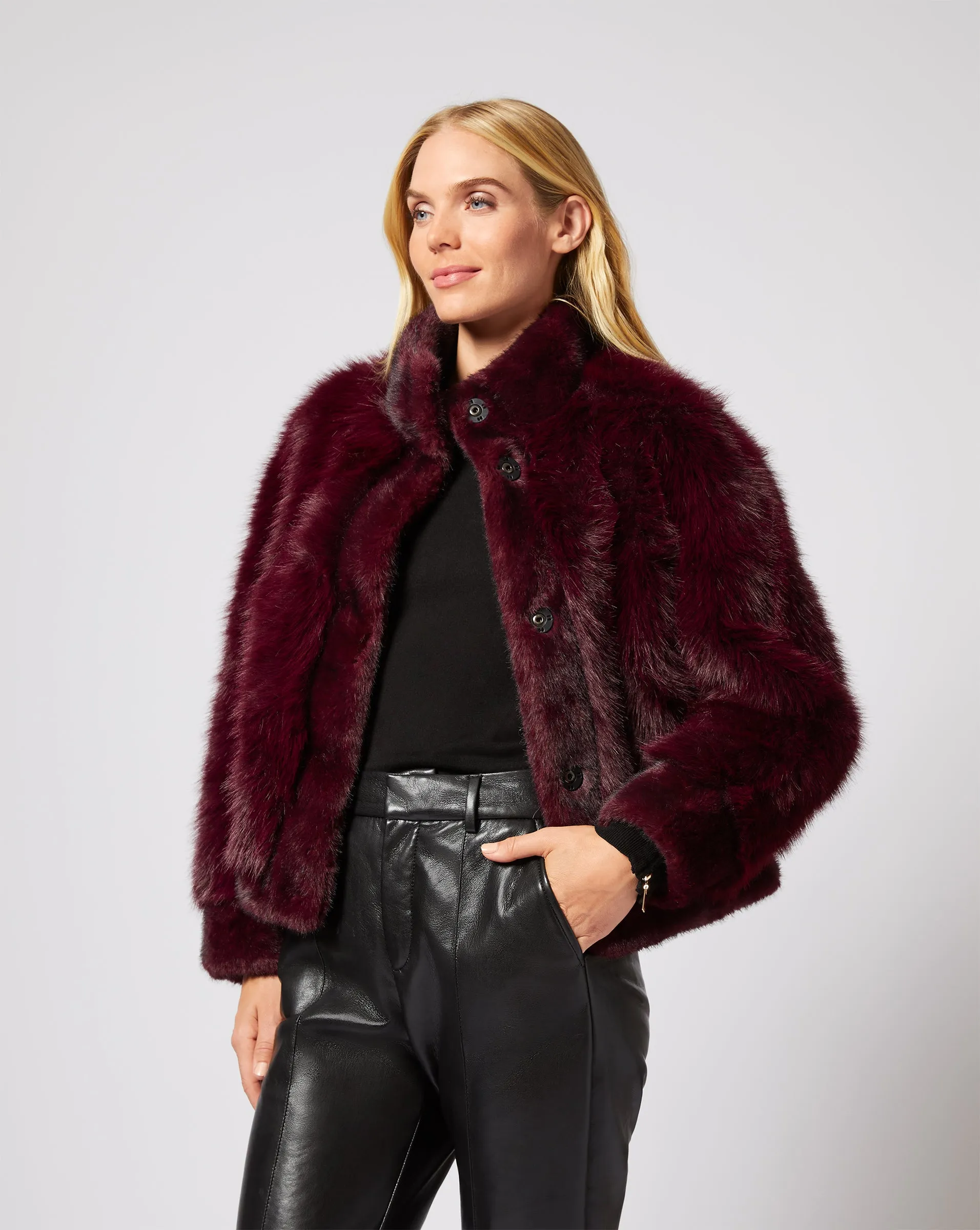 Devon Fox Faux Fur Jacket sold by Adrienne Landau