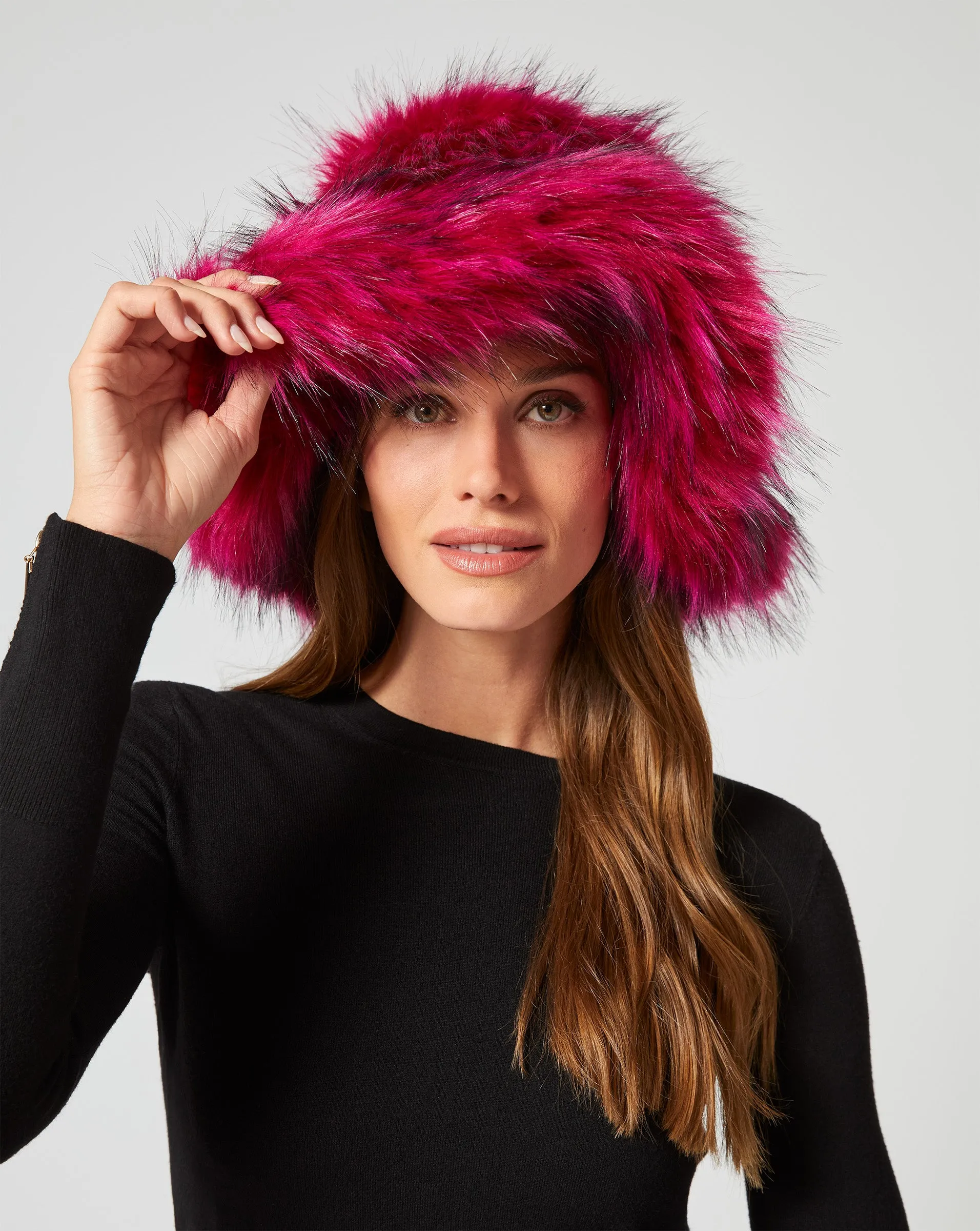 Brimmed Faux Fur Hat sold by Adrienne Landau
