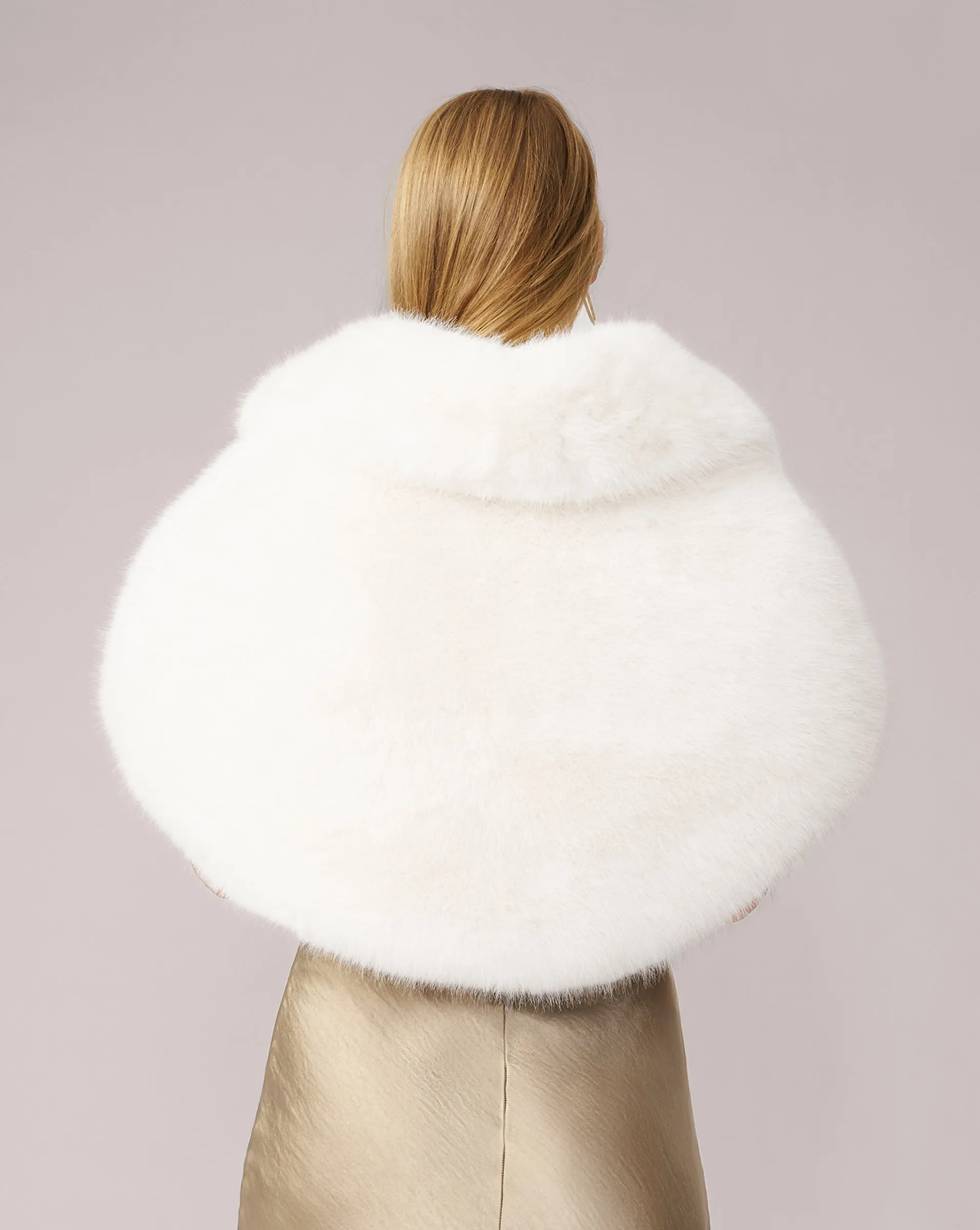Faux Fox Fur Cape sold by Adrienne Landau product image thumbnail 5