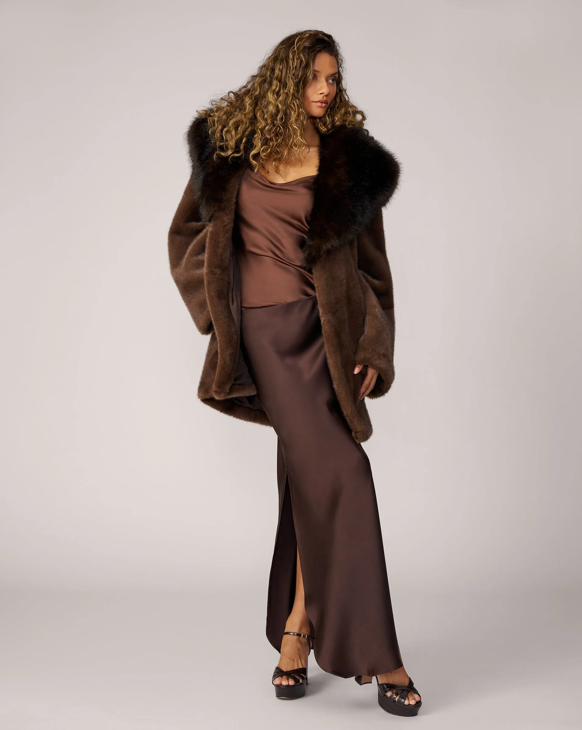 Faux Fox & Faux Mink Coat sold by Adrienne Landau product image thumbnail 2