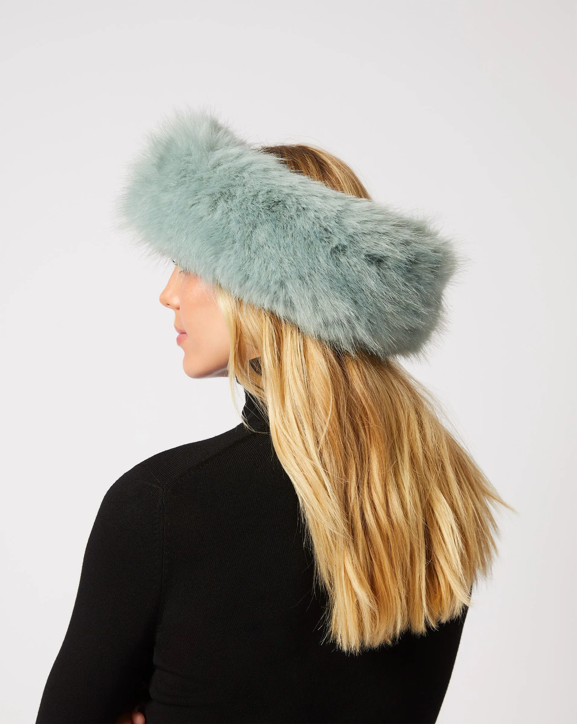 Alps Fox Faux Fur Headband sold by Adrienne Landau product image thumbnail 3