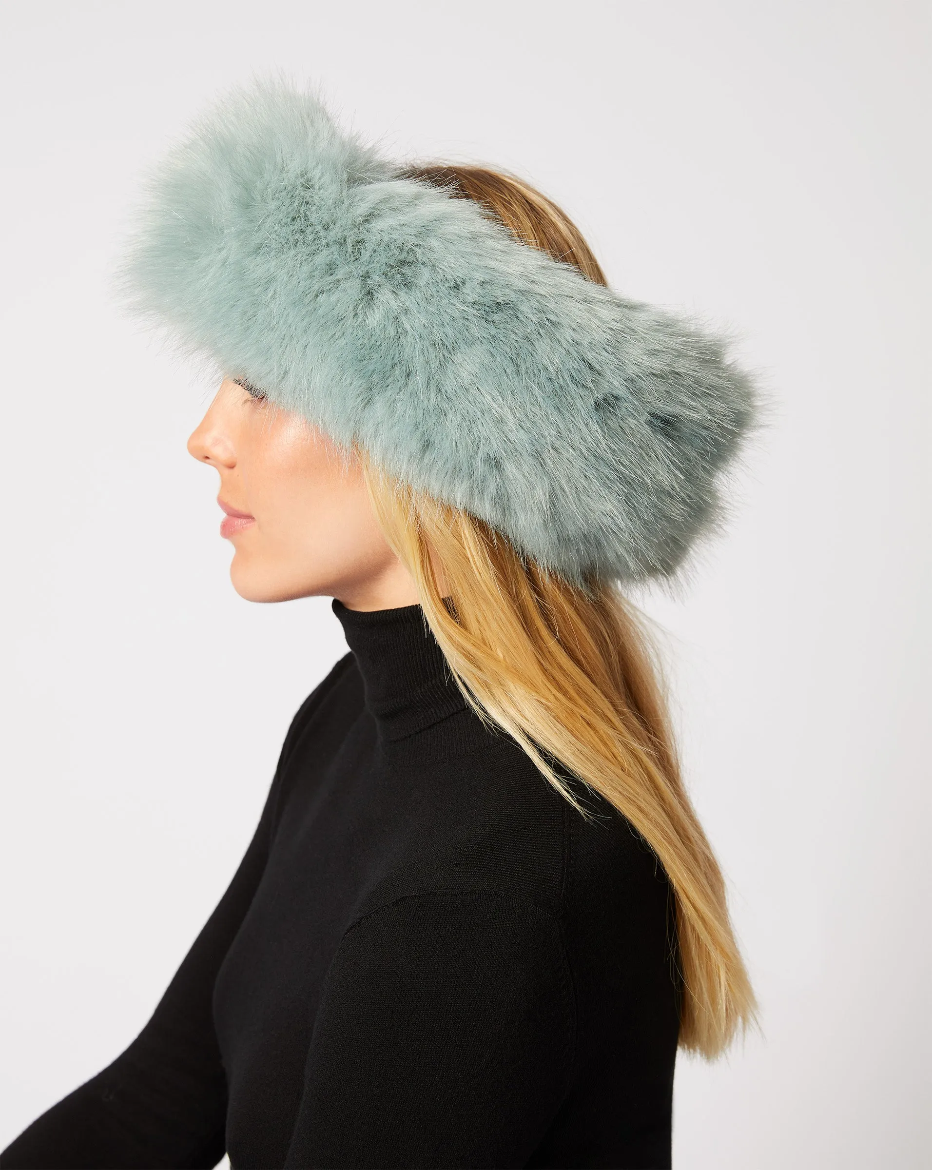 Alps Fox Faux Fur Headband sold by Adrienne Landau product image thumbnail 2