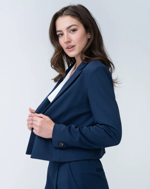 FINAL SALE - Essential Knit Cropped Blazer sold by Adrienne Landau