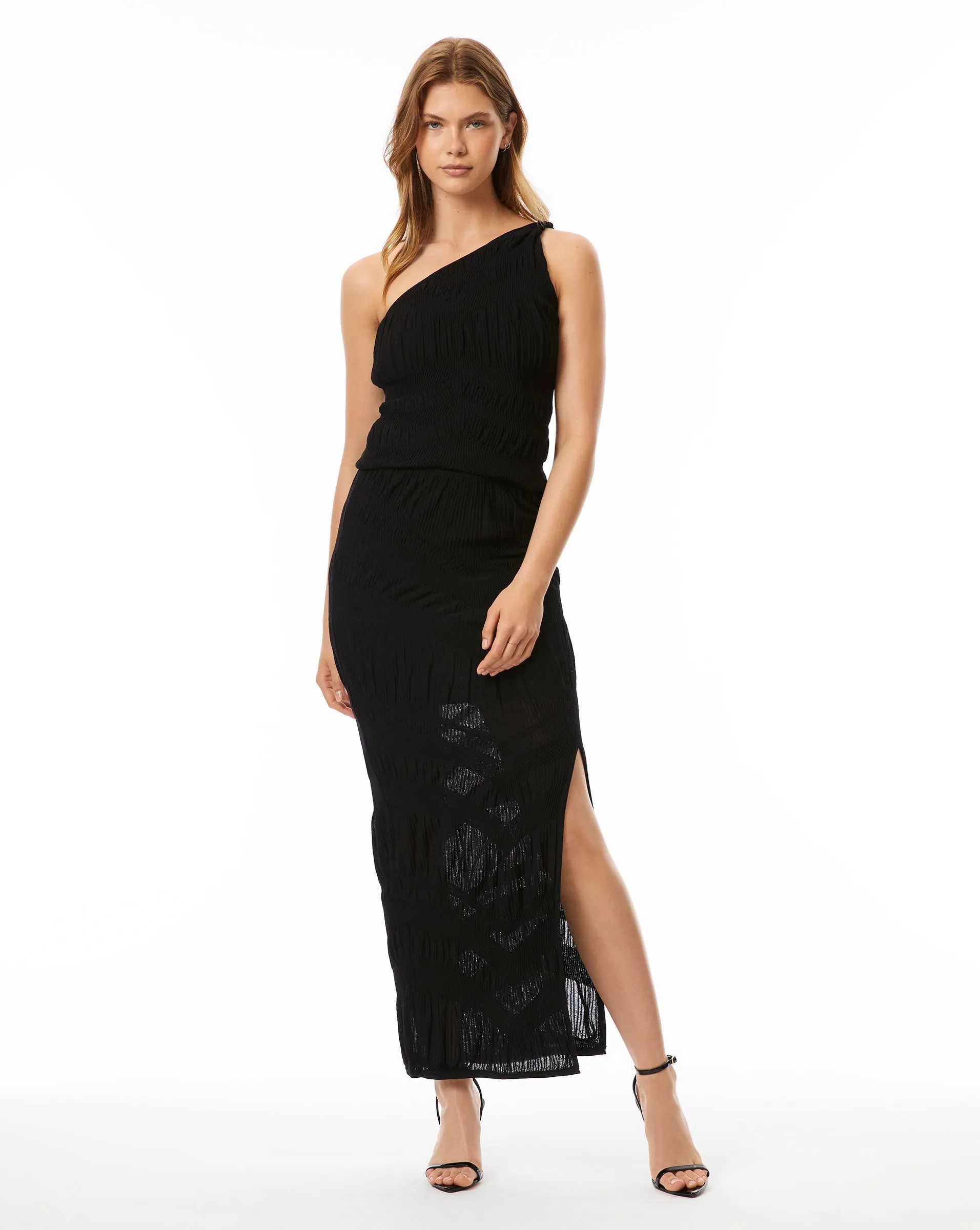 Spinel Rib One Shoulder Top sold by Adrienne Landau product image thumbnail 3