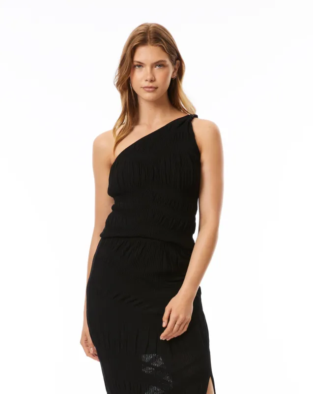 Spinel Rib One Shoulder Top sold by Adrienne Landau