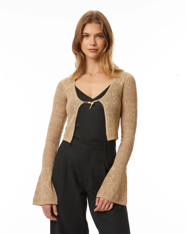 Serpent Lurex Shrug Sweater sold by Adrienne Landau