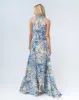 Final Sale - Beaded Halter Neck Gown sold by Adrienne Landau