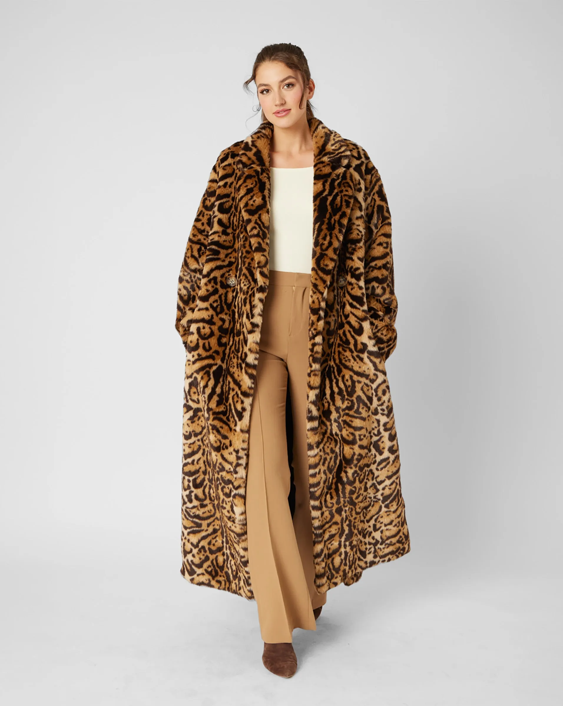 Leopard Faux Fur Coat sold by Adrienne Landau