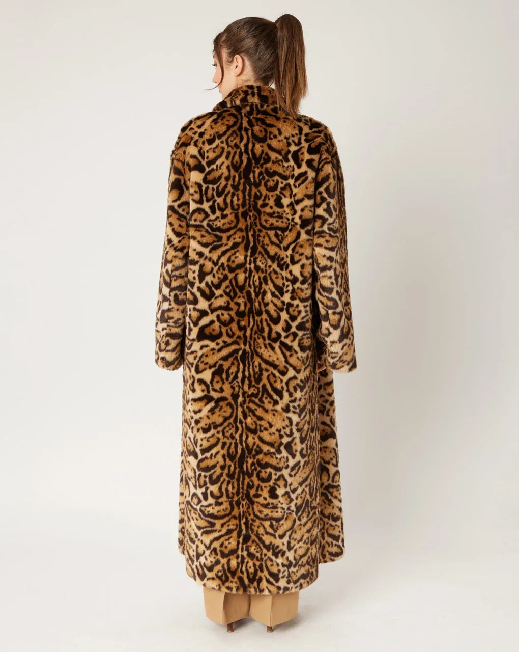 Leopard Faux Fur Coat sold by Adrienne Landau product image thumbnail 3