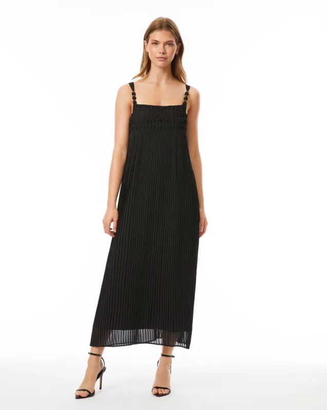 Pleated Column Maxi Dress sold by Adrienne Landau