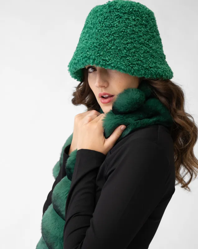 Reversible Sherpa Bucket Hat sold by Adrienne Landau
