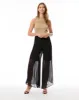 Sheer Wide Leg Pleated Pant sold by Adrienne Landau