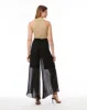 Sheer Wide Leg Pleated Pant sold by Adrienne Landau