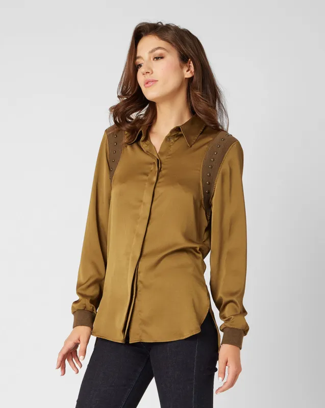 Olivine Stud Blouse sold by Adrienne Landau