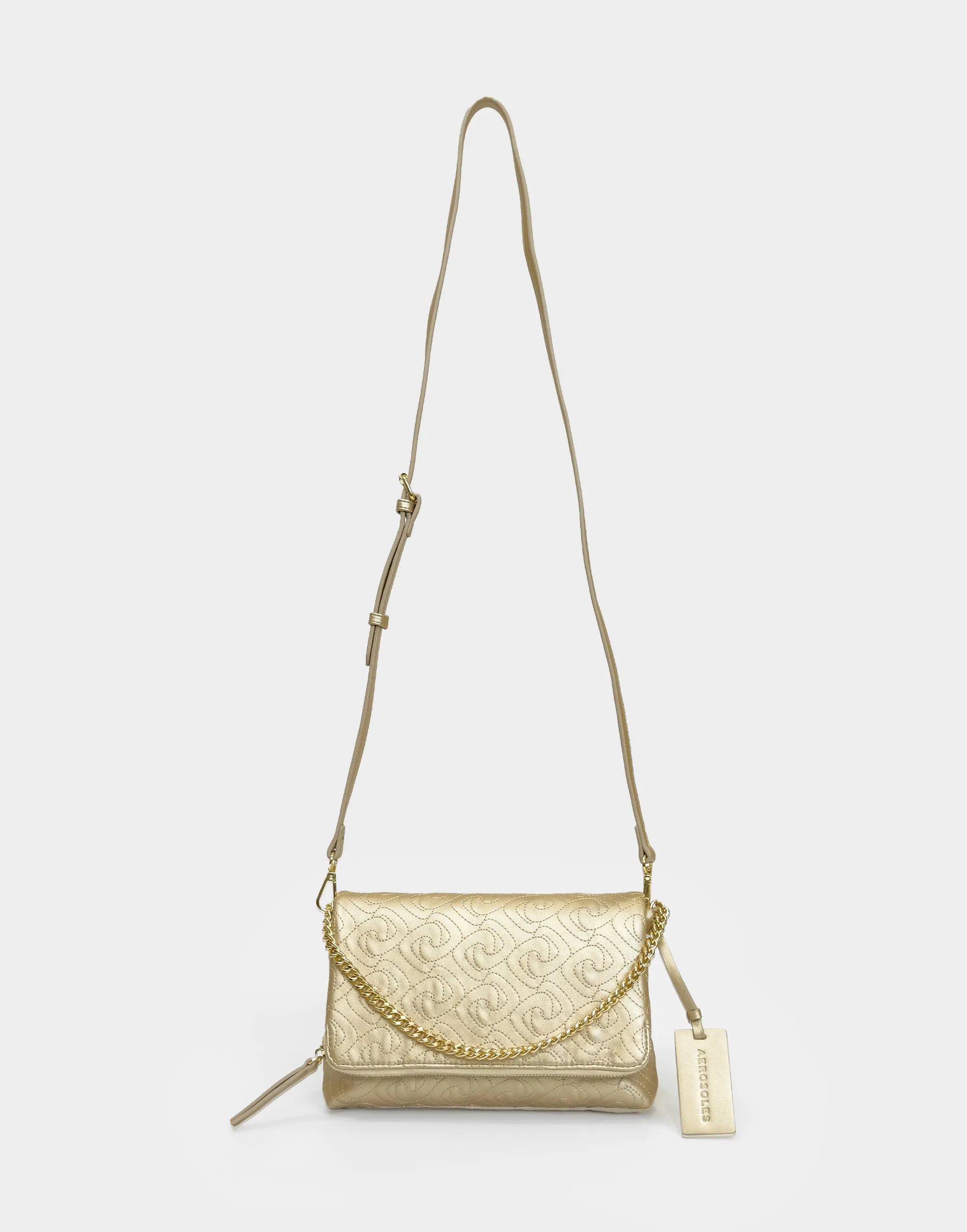 Joni East/West Quilted Flap Crossbody Bag sold by AEROSOLES