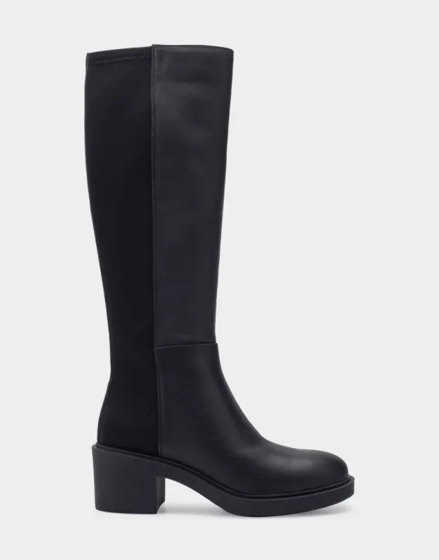 【Steve Madden】関税なし♪GWYNETH スクエアトゥ ブーツ GWYNETH Brown/Red Leather Square Toe Boot | Women's Boots
