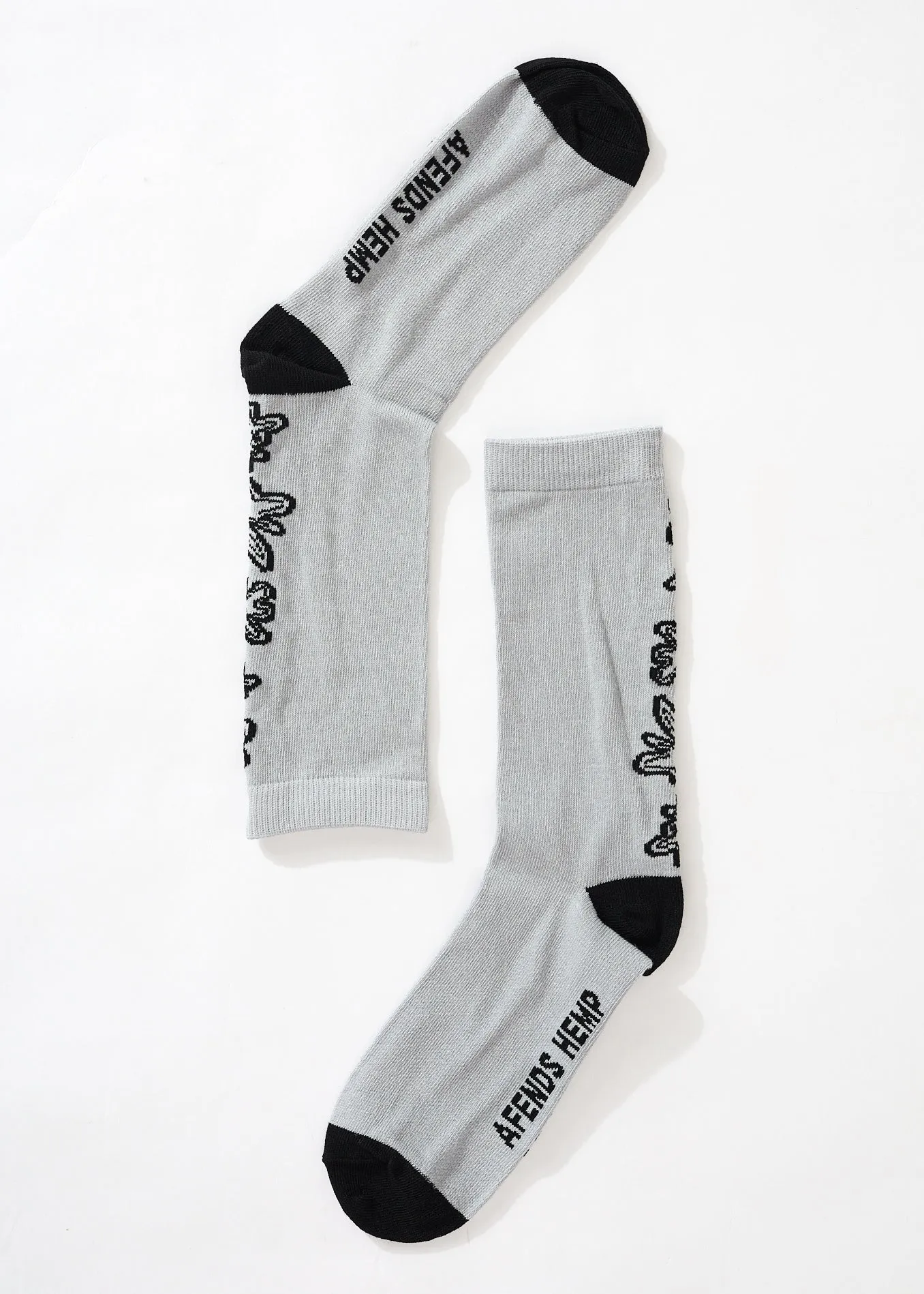 AFENDS Unisex Fixative - Crew Socks - Shadow sold by Afends