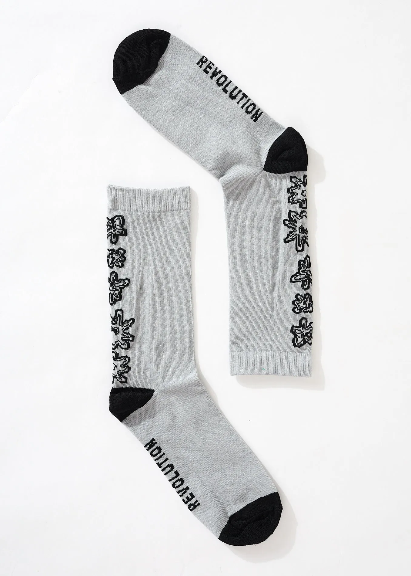 AFENDS Unisex Fixative - Crew Socks - Shadow sold by Afends product image thumbnail 2