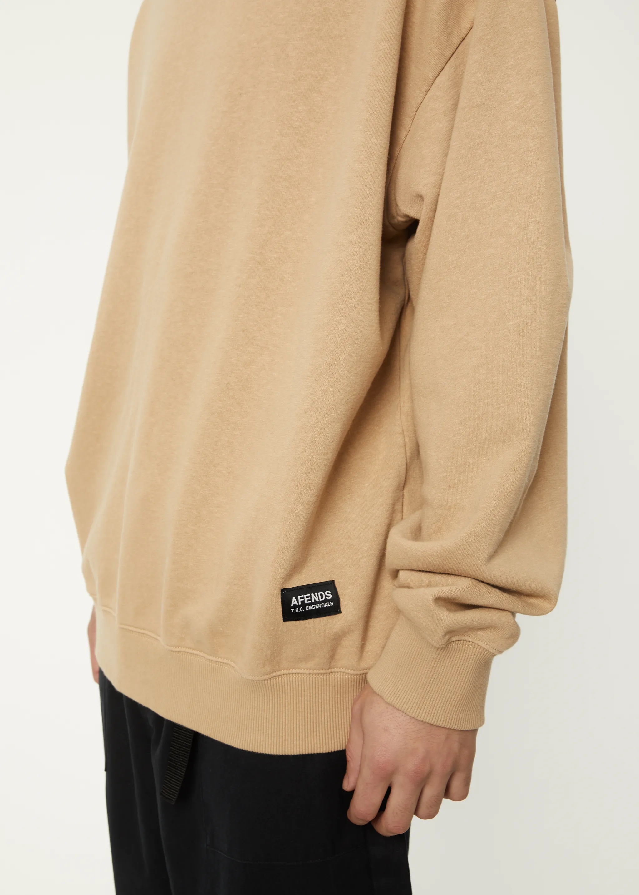 AFENDS Mens Indica - Crew Neck Jumper - Tan sold by Afends product image thumbnail 3