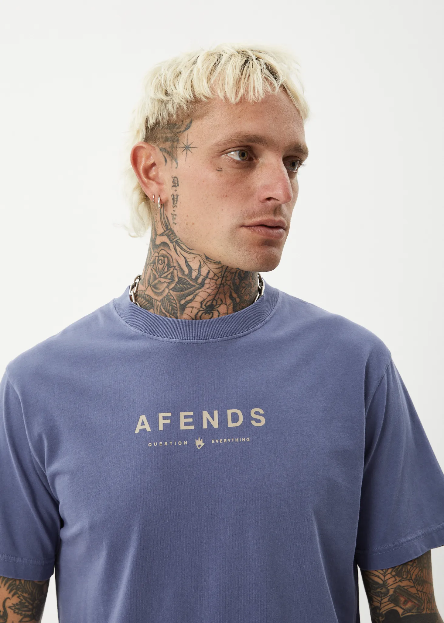 AFENDS Mens Thrown Out - Retro Tee - Washed Marlin sold by Afends product image thumbnail 5