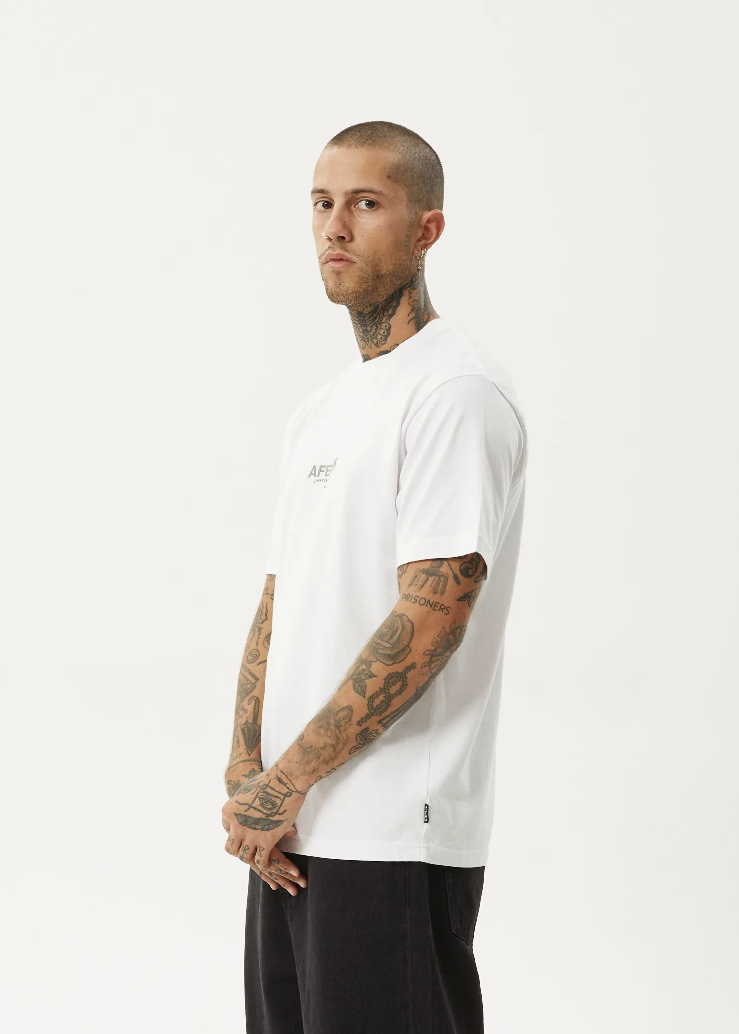 AFENDS Mens Vinyl - Retro Tee - White sold by Afends product image thumbnail 3