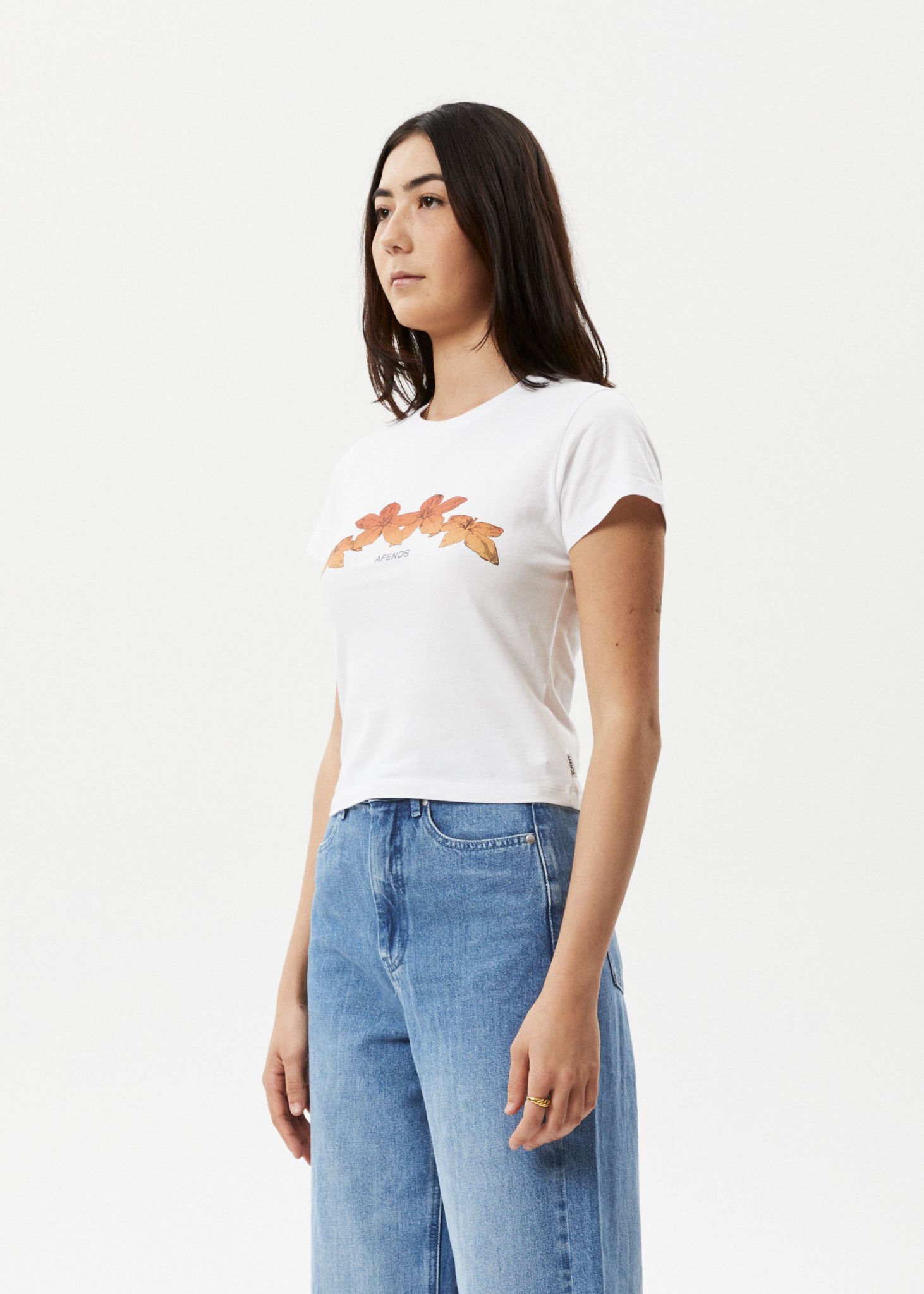 Afends Womens Intergalactic - Baby T-Shirt - White sold by Afends product image thumbnail 4