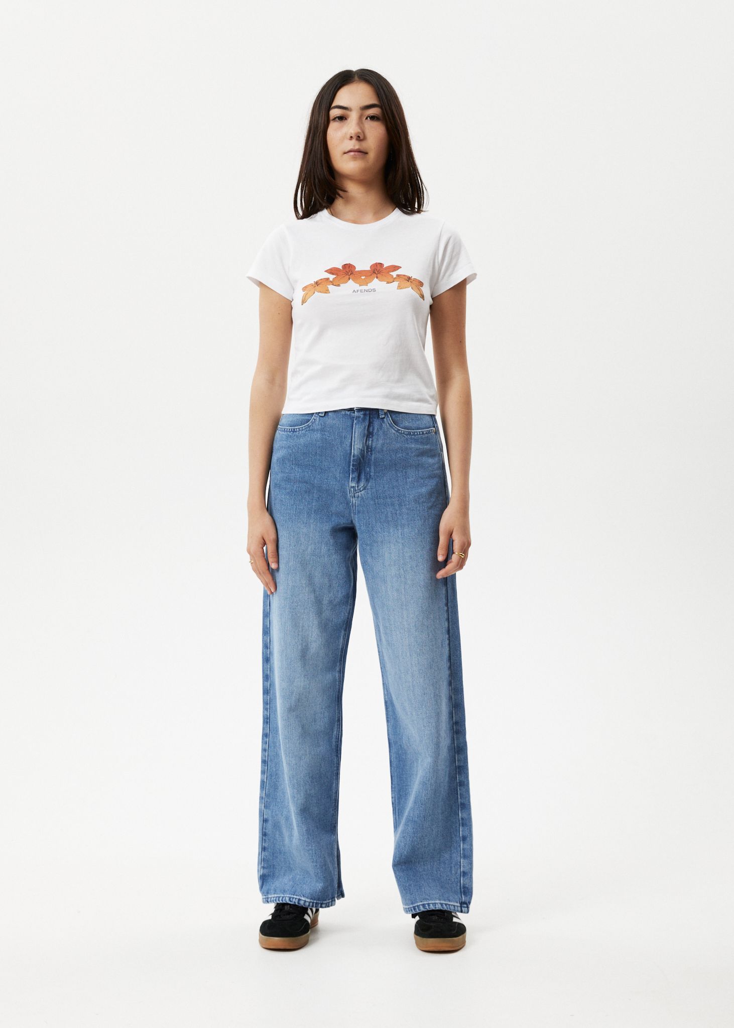 Afends Womens Intergalactic - Baby T-Shirt - White sold by Afends product image thumbnail 3