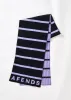 AFENDS Unisex Donnie - Knit Striped Scarf - Black sold by Afends