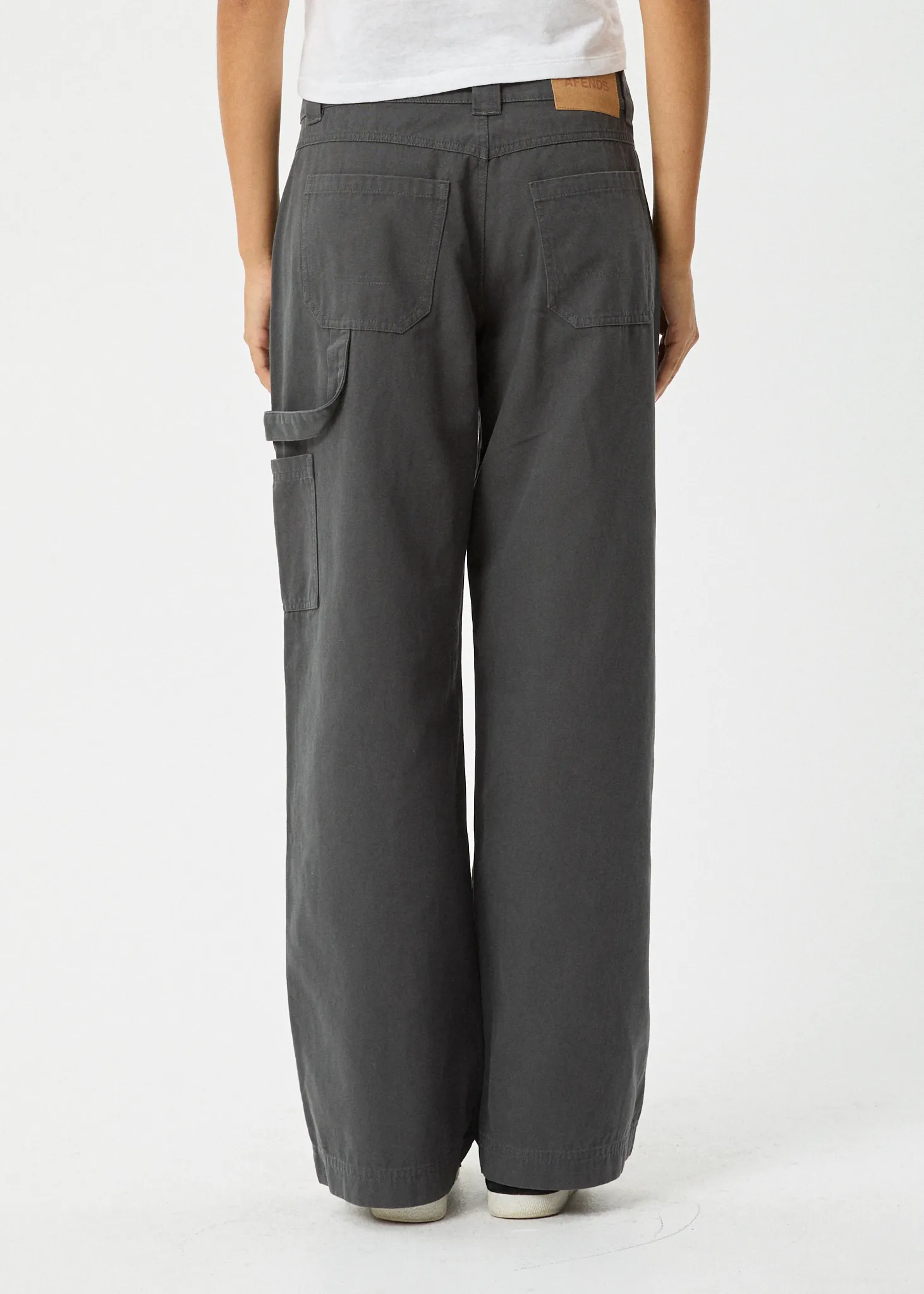 AFENDS Womens Lexi - Low Rise Workwear Pant - Gunmetal sold by Afends product image thumbnail 5