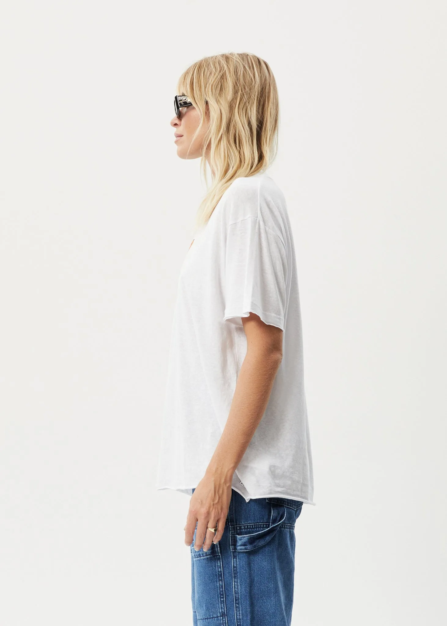 AFENDS Womens Papillon - Oversized T-Shirt - White sold by Afends product image thumbnail 3