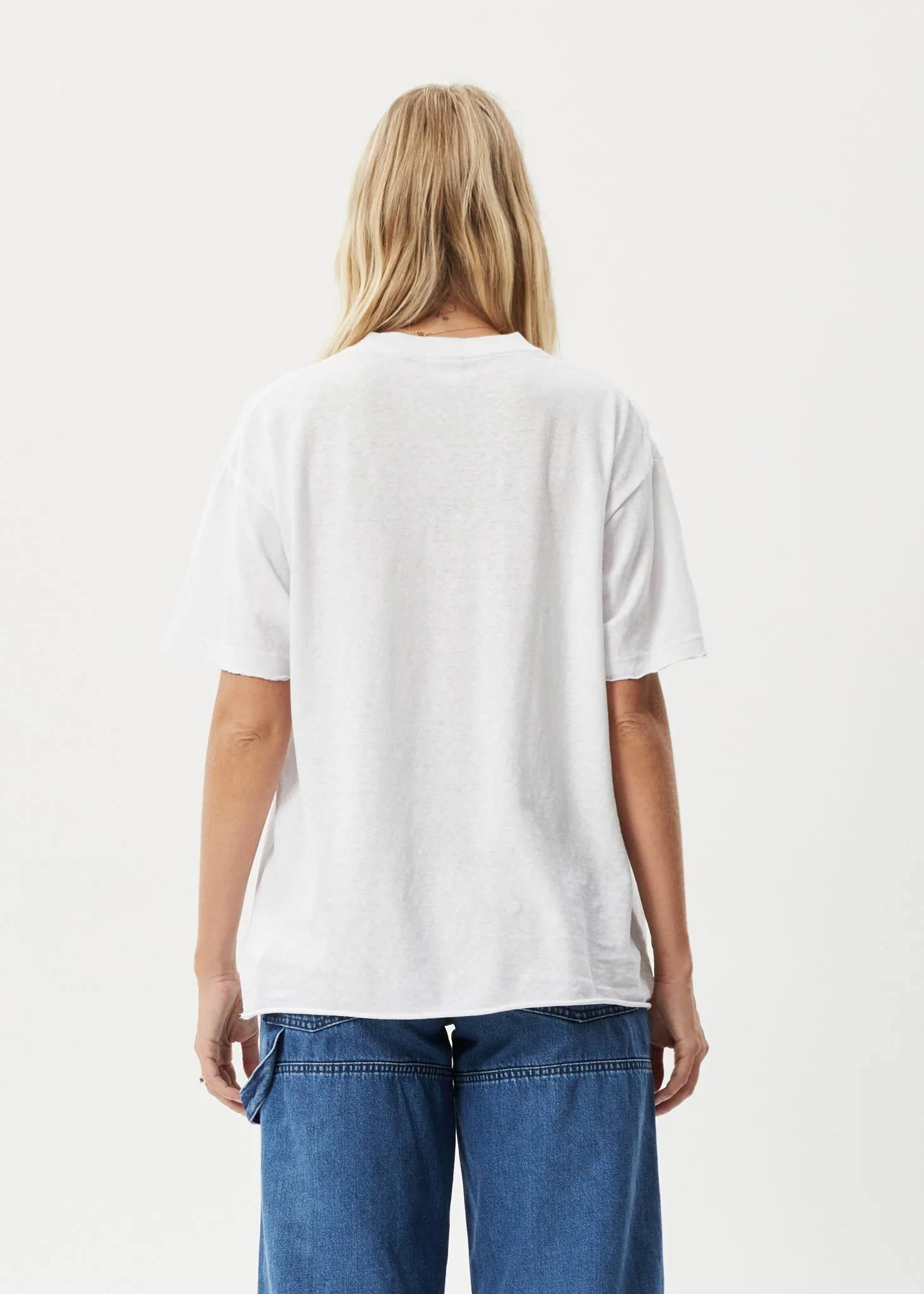 AFENDS Womens Papillon - Oversized T-Shirt - White sold by Afends product image thumbnail 4